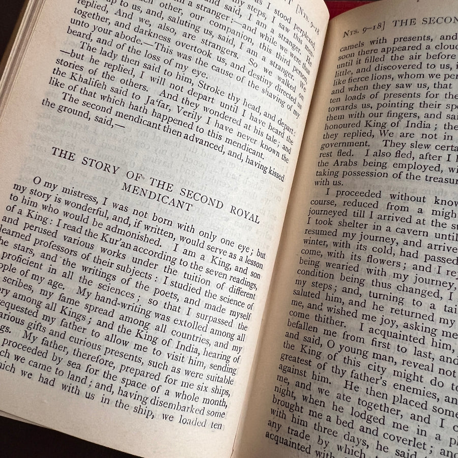 The Arabian Nights’ Entertainment - 2 Volume Set (Bohn’s Popular Library, 1925 & 1928)