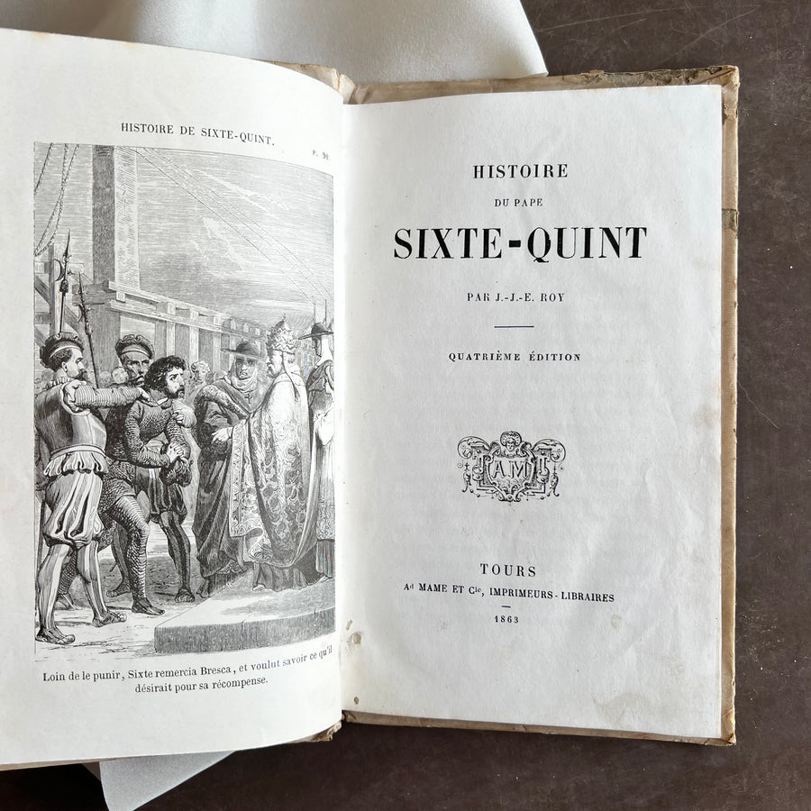1863 - Histoire Du Pape Sixte-Quint (History of Pope Sixtus V)