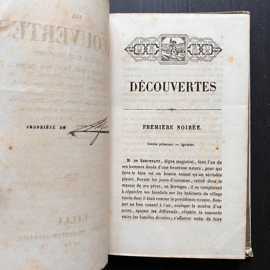 1851 - Les Decouvertes Les Plus Utiles Et Les Plus Celebres: Agriculture, Navigation, Boussele, Ecriture, Papier, Imrimerie, Telegraphe etc.