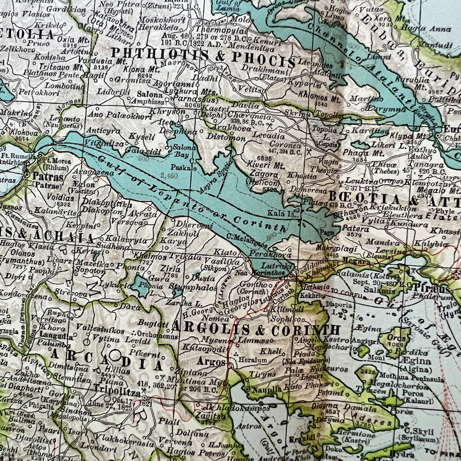 1897 - Map of Greece