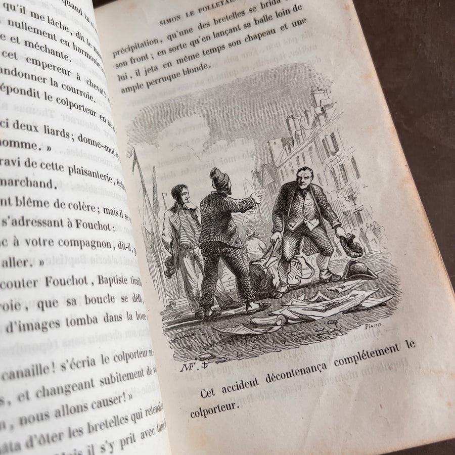 Simon le Polletais: Esquisses de Moeurs Maritimes | 1856 Third Edition | Gilt-Decorated Pride Binding