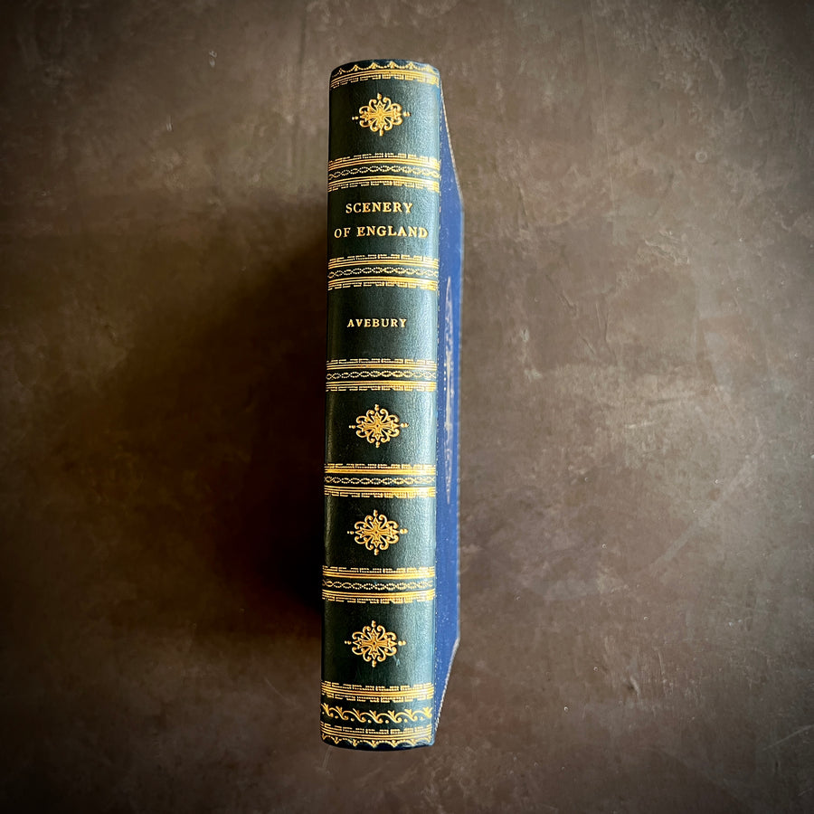 1912 The Scenery of England by Lord Avebury – Fine Prize Binding in Blue Morocco | Geology, Rivers, Volcanoes, and Landscapes of England
