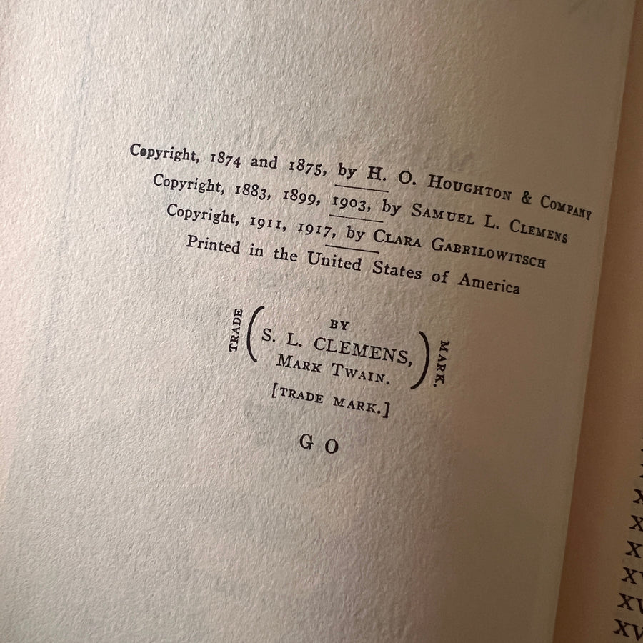 Mark Twain — Authorized Edition Set (Collier & Son, c.1917) — Illustrated, Six Volumes