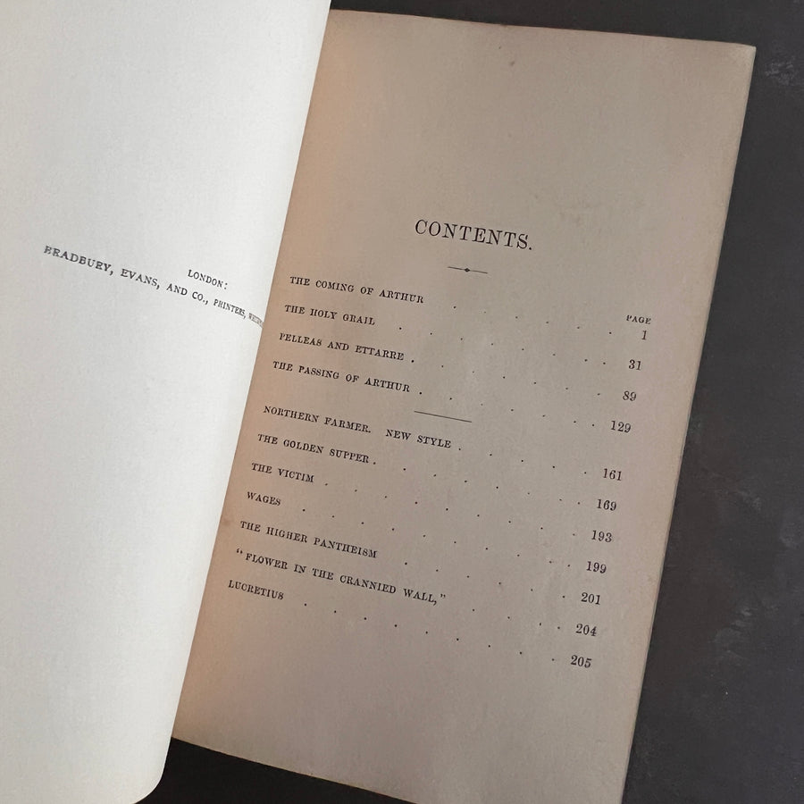 The Holy Grail & Other Poems by Alfred Tennyson(1870) – Fine Binding with Fore-Edge Painting | Strahan & Co., London