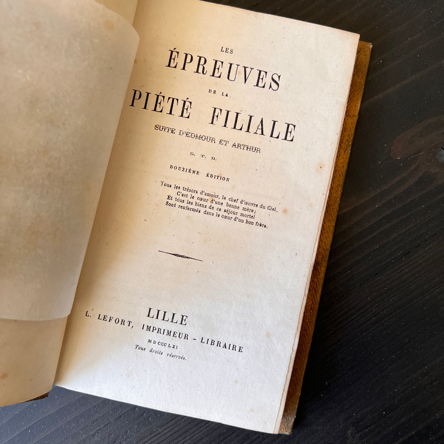 1861 - Les Epreuves de la Piete Filiale