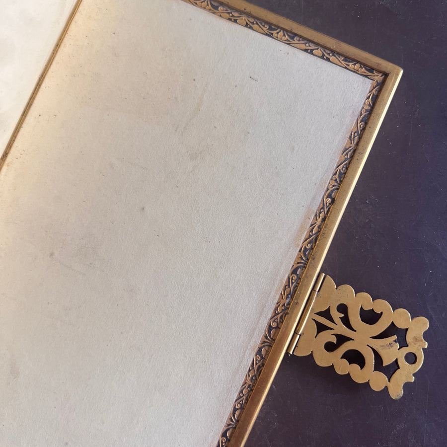 1853 Holy Bible | Old & New Testaments, Common Prayer & Psalms | Fine Black Leather with Ornate Brass Corners & Clasp | Gauffered Edges | Maps