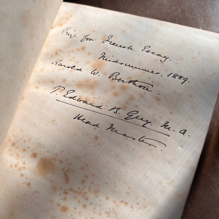 Specimens of French Literature from Villon to Hugo | First Edition | 1883, Clarendon Press Prize Binding