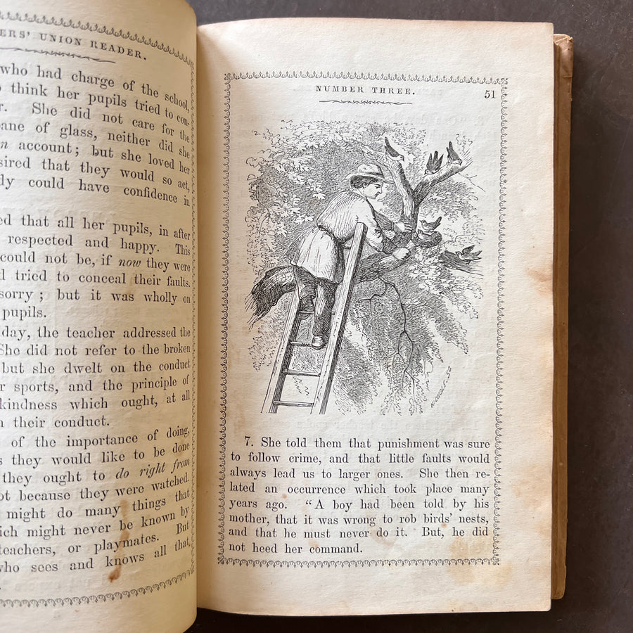 1862 - Sander’s Union Reader: Number Three Containing Exercises in Reading, Definitions, Articulation, Etc.