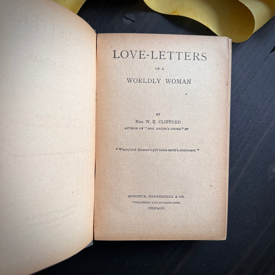 c.1880 - Love Letters of a Worldly Women