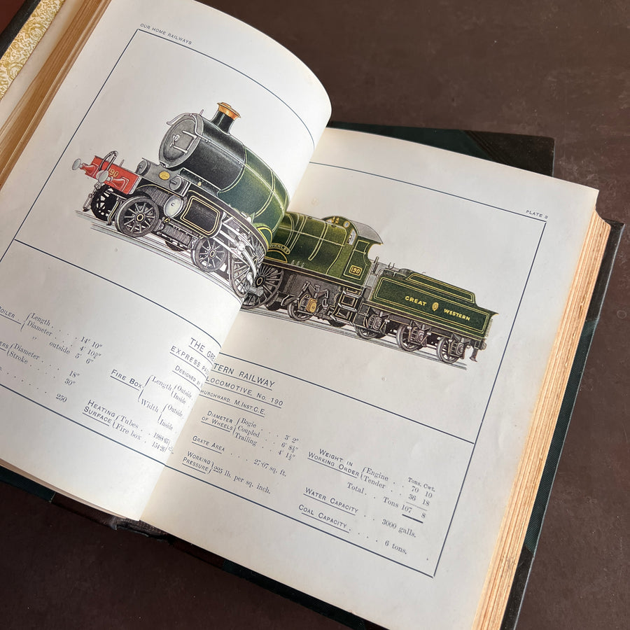 Our Home Railways: How They Began and How They Are Worked – 1910 First Edition, Illustrated by W.J. Stokoe (2 Volumes