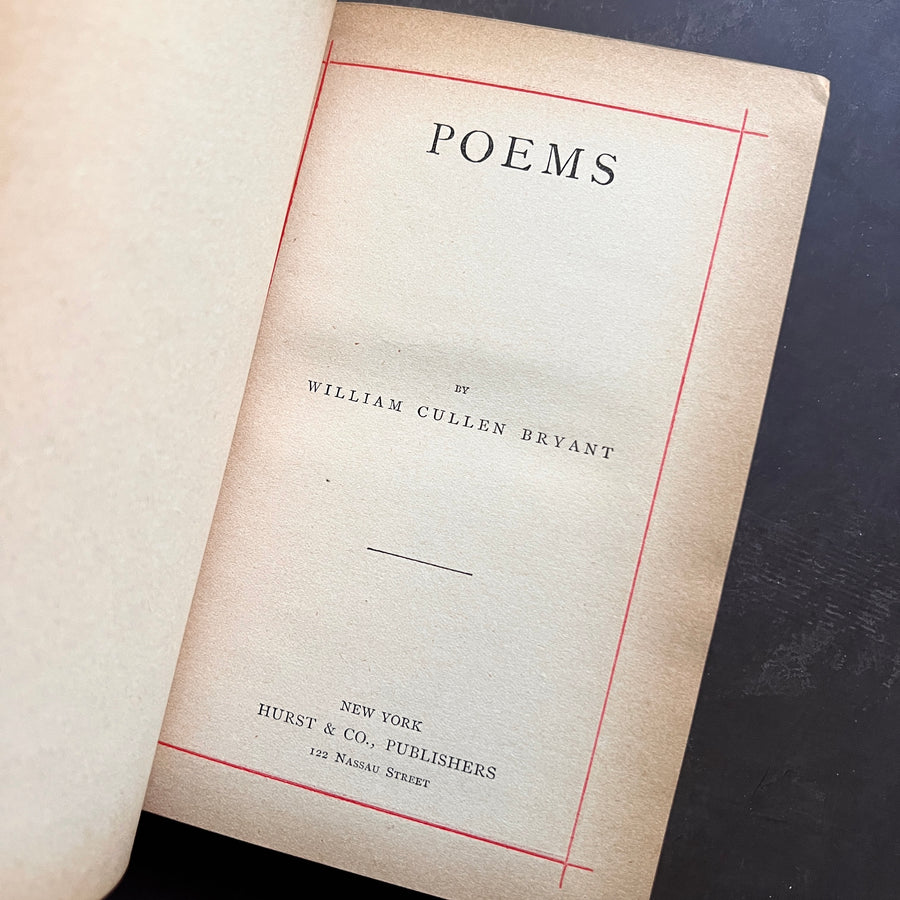 c.1880s - Poems By William Cullen Bryant