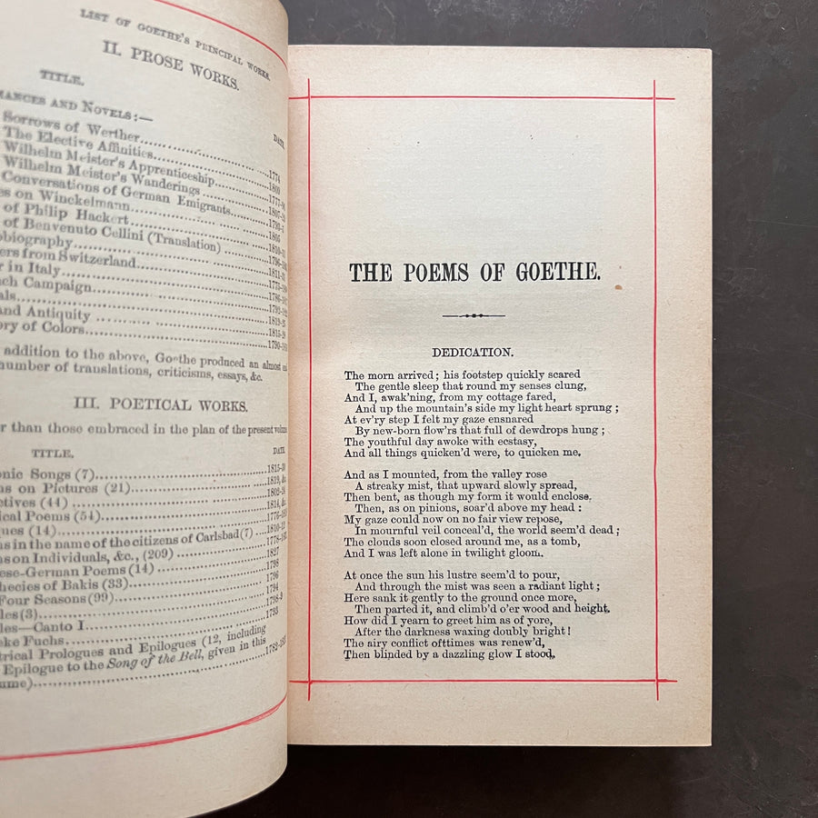 c.1880 - The Poems of Goethe