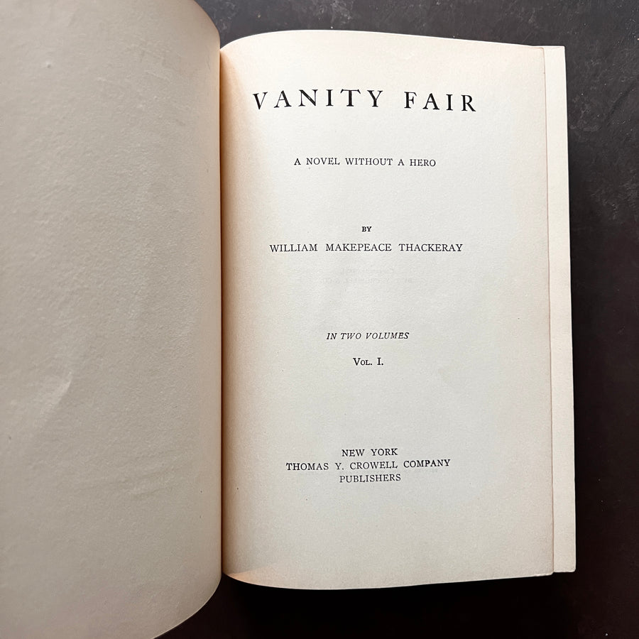 1893 - Vanity Fair; A Novel Without a Hero ( Peacock-Feather Design)