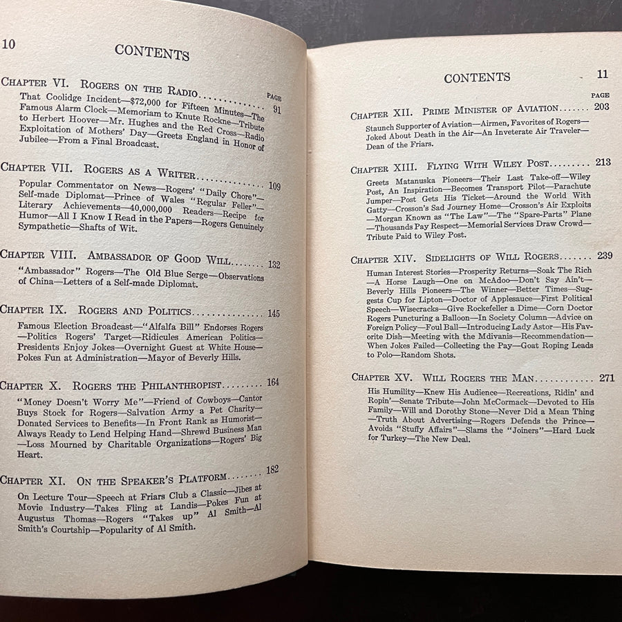 1935 - Will Rogers; Ambassador of Good Will, Prince of Wit and Wisdom, First Edition