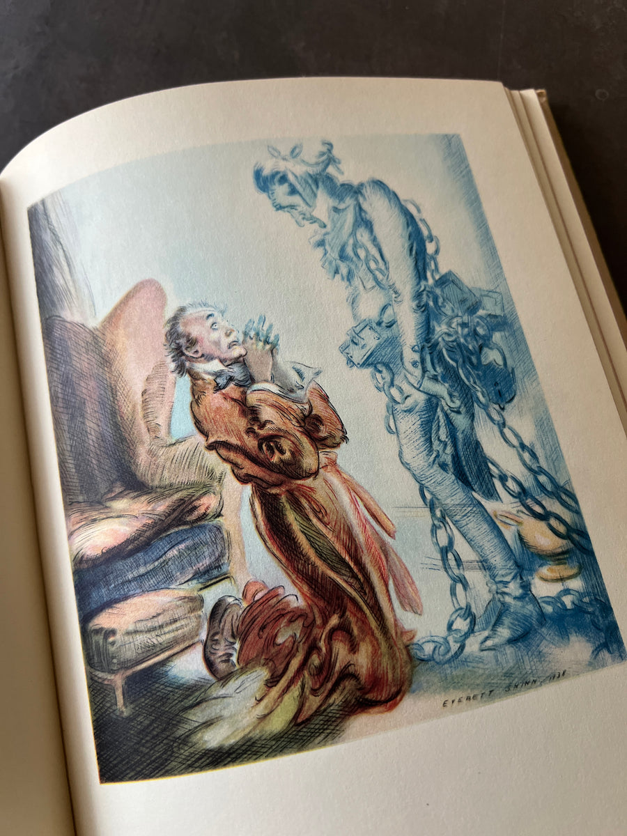 A Christmas Carol by Charles Dickens (1938) – Illustrated by Everett Shinn, Garden City Publishing