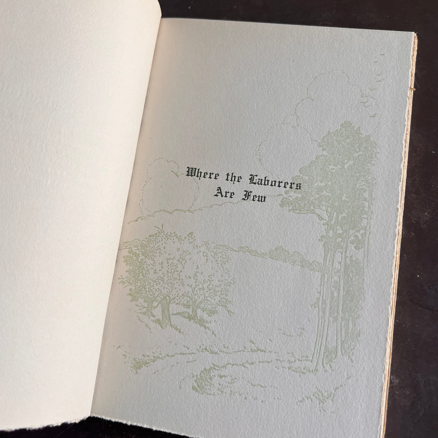 When the Laborers Are Few By Margaret Deland (1909) | Illustrated | Harper Edition| Art Nouveau Cover