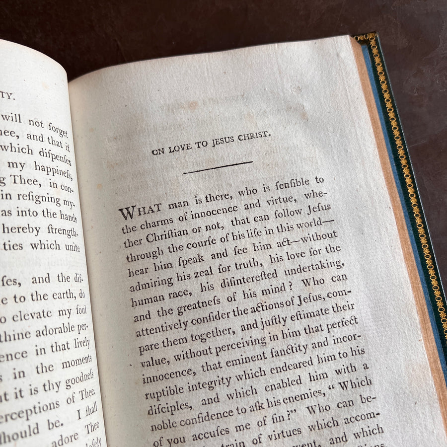 Exercises of Piety by G.J. Zollikofer | Presentation Copy, 1805 | Royal Provenance; Inscribed by Princess Amelia(youngest child of King George III and Queen Charlotte)