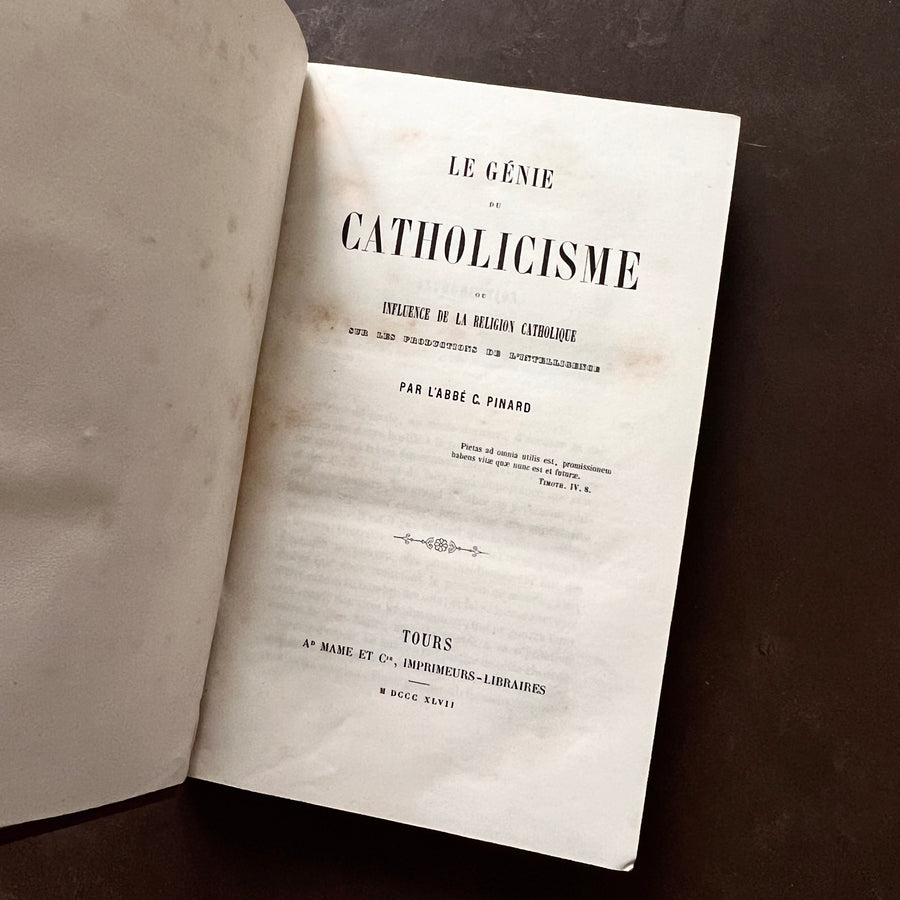 1847 - Le Genie Du Cathololicisme ou Influence De La Religion Catholique
