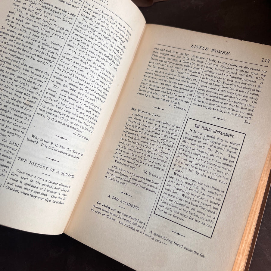 Louisa M. Alcott Novels in Brown— Each Sold Individually