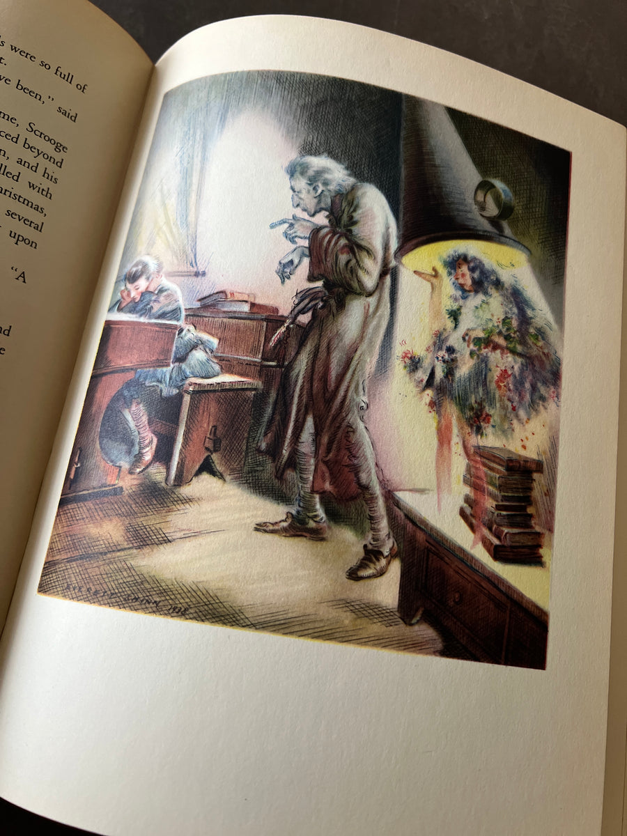 A Christmas Carol by Charles Dickens (1938) – Illustrated by Everett Shinn, Garden City Publishing