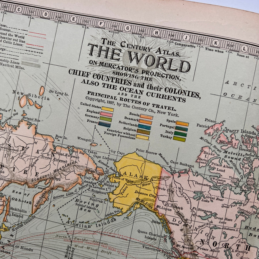 1897 - Map of The World