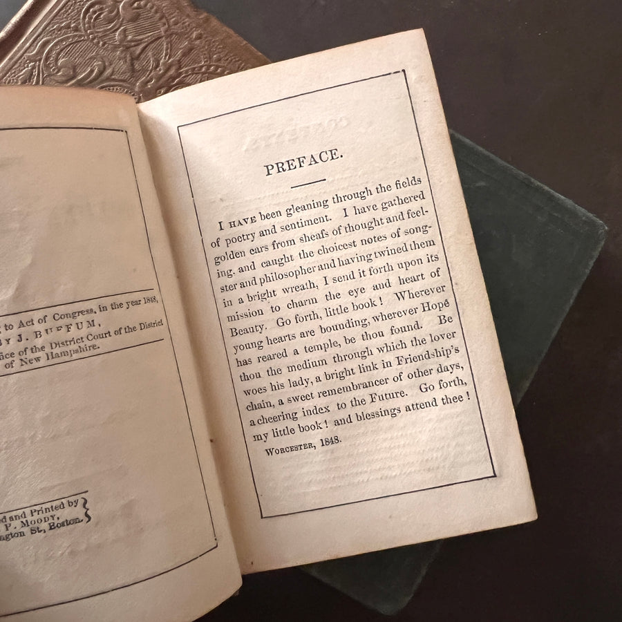 Victorian Miniature Books – 19th-Century Gilt Gift Volumes of Poetry & Sentiment (1840s)