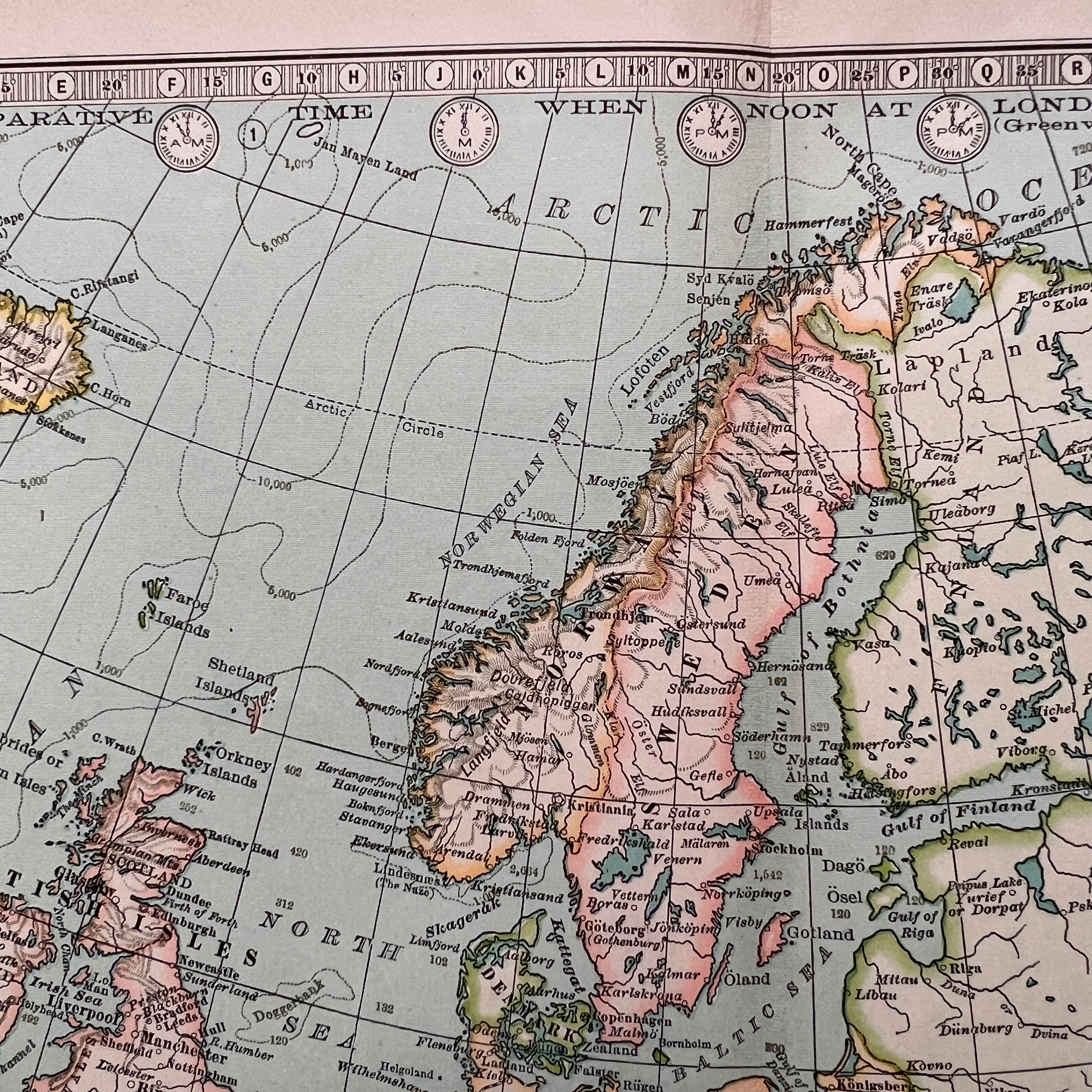 1897 - Map of Europe – Honey Bee Mill