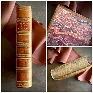 Danish Fairy Legends and Tales by Hans Christian Andersen (1861) | Illustrated | Fine Binding | Marbled Edges | Rare