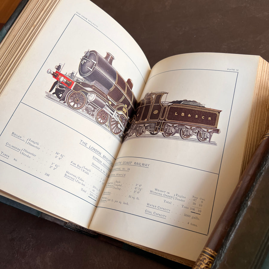 Our Home Railways: How They Began and How They Are Worked – 1910 First Edition, Illustrated by W.J. Stokoe (2 Volumes