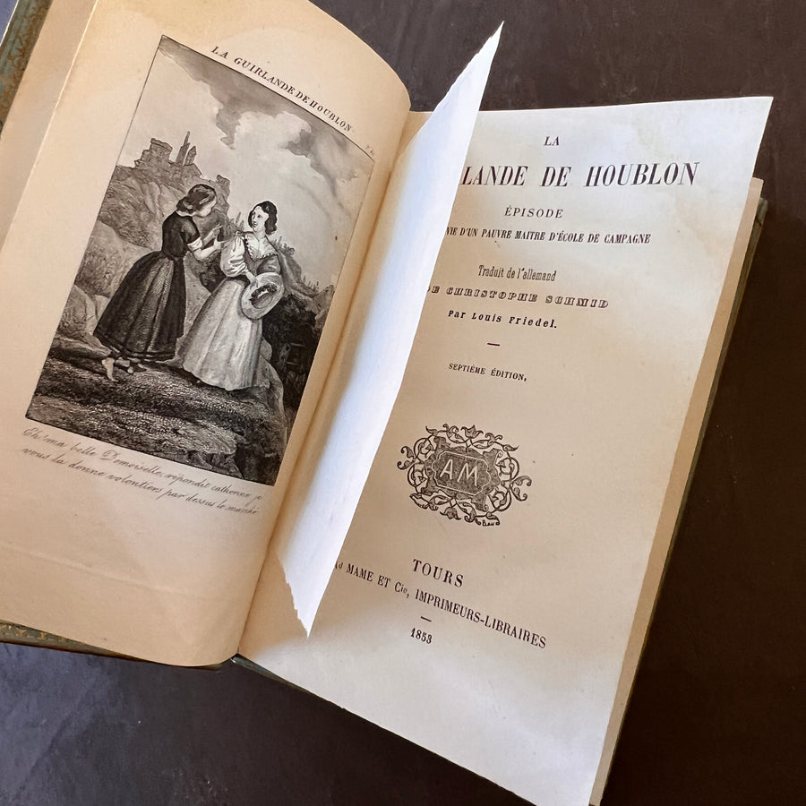 La Guirlande de Houblon, 1859 | Antique French Cartonnage Book