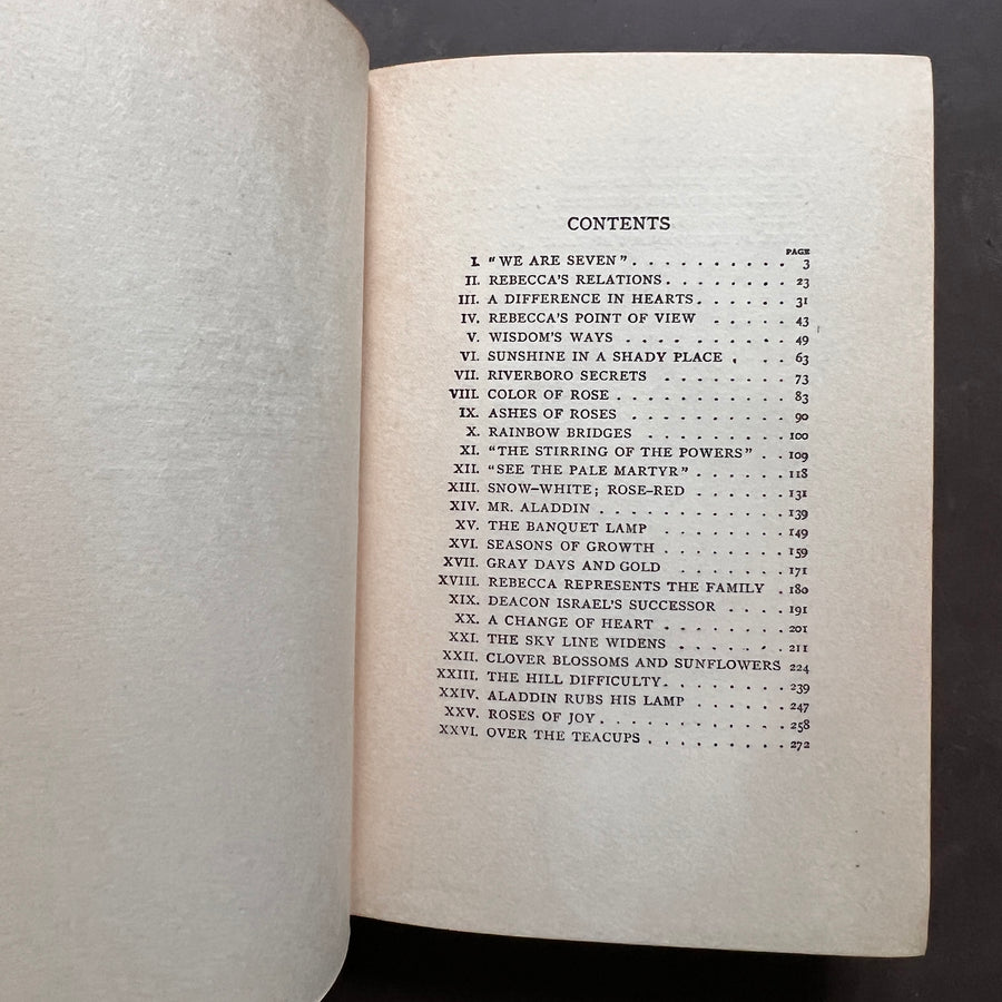 1903 - Rebecca of Sunnybrook Farm, First Edition