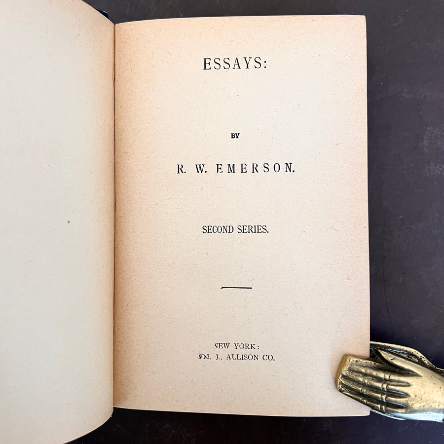 c.1880 - Essays By Emerson