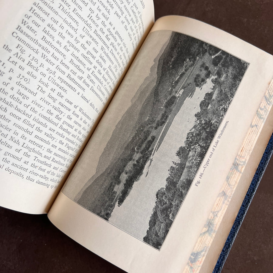 1912 The Scenery of England by Lord Avebury – Fine Prize Binding in Blue Morocco | Geology, Rivers, Volcanoes, and Landscapes of England