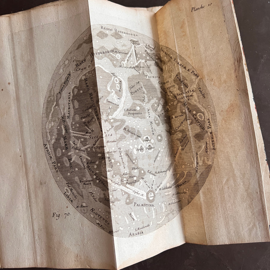 1756 Grammaire des Sciences Philosophiques — Vellum-Bound Scientific Encyclopaedia with Newtonian & Copernican Fold-Out Plates