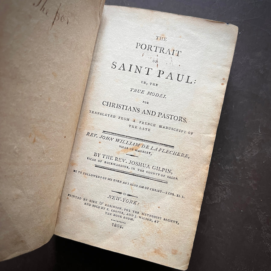 1804 - The Portrait of Saint Paul; Or The True Model For Christians and Pastors