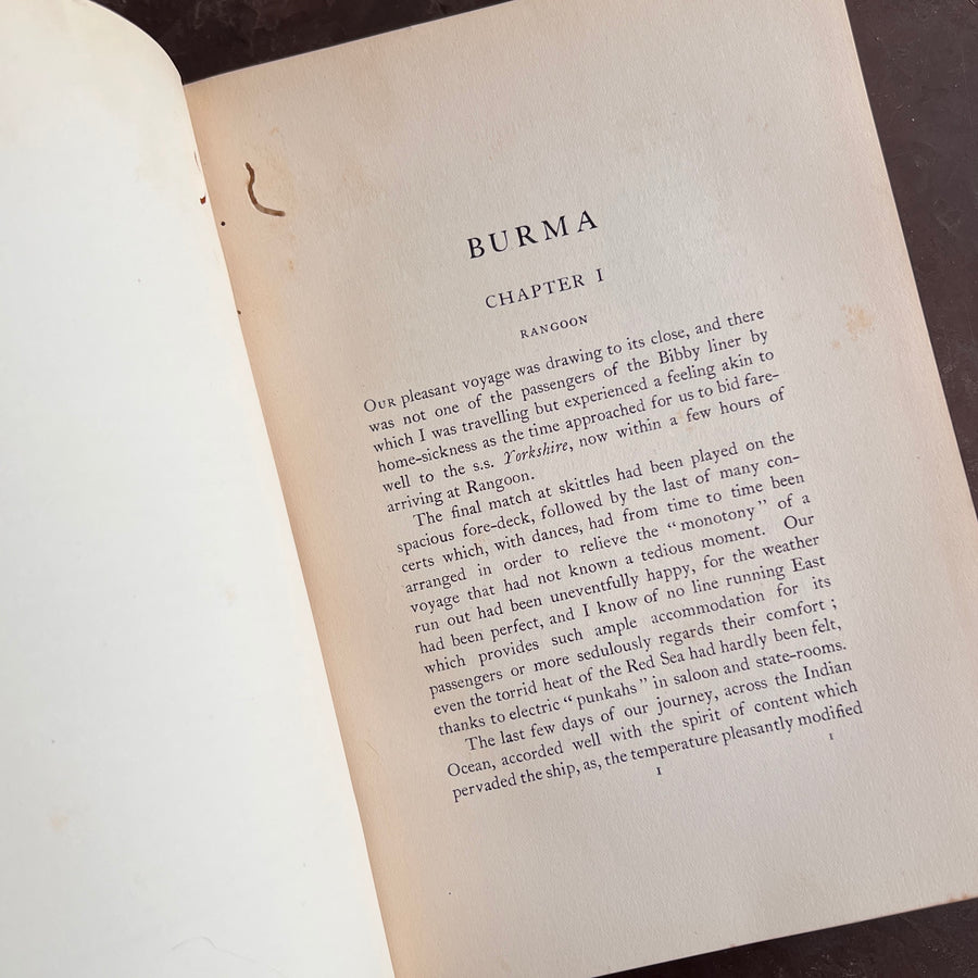 Burma Painted & Described by Talbot Kelly | First Edition, 1905 | A & C Black “Peacock Binding