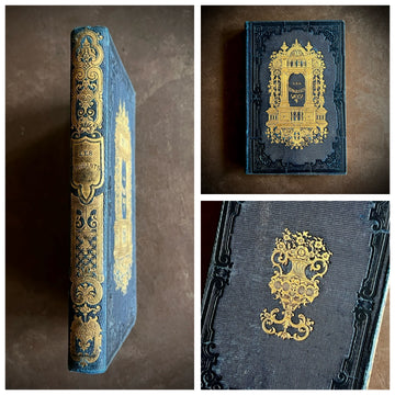 Les Émigrants – Gustave Nieritz | Illustrated | c.1840s-1850s | Gilt Architectural Motif and Gilt Urn to Boards