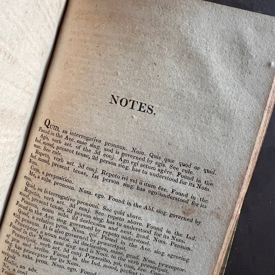 1810 - Farrand’s Course of Latin Studies: Or Classical Selections; With Notes To Facilitate The Progress Of Learners