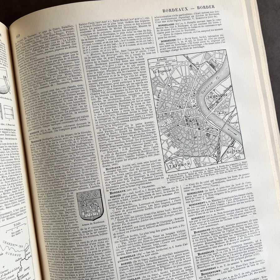 c.1897 - Nouveau Larousse Illustre Encyclopedic Dictionary, Complete Set