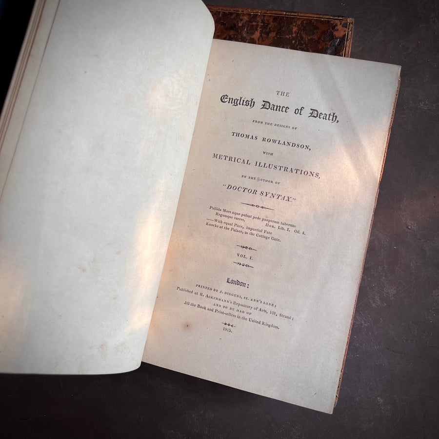 The English Dance of Death (1815-1816), First Edition) | Illustrated by Thomas Rowlandson