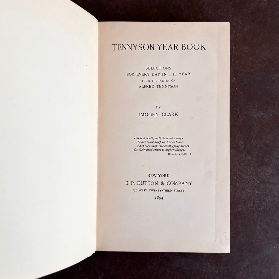 1894 - Tennyson Year Book