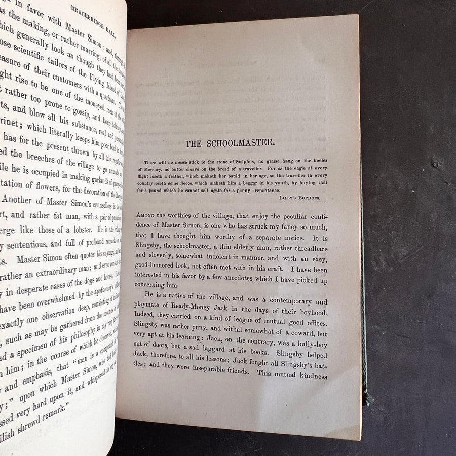 1869 - Washington Irving’s- Bracebridge Hall. Or The Humorists. A Medley, By Geoffrey Crayon, Gent