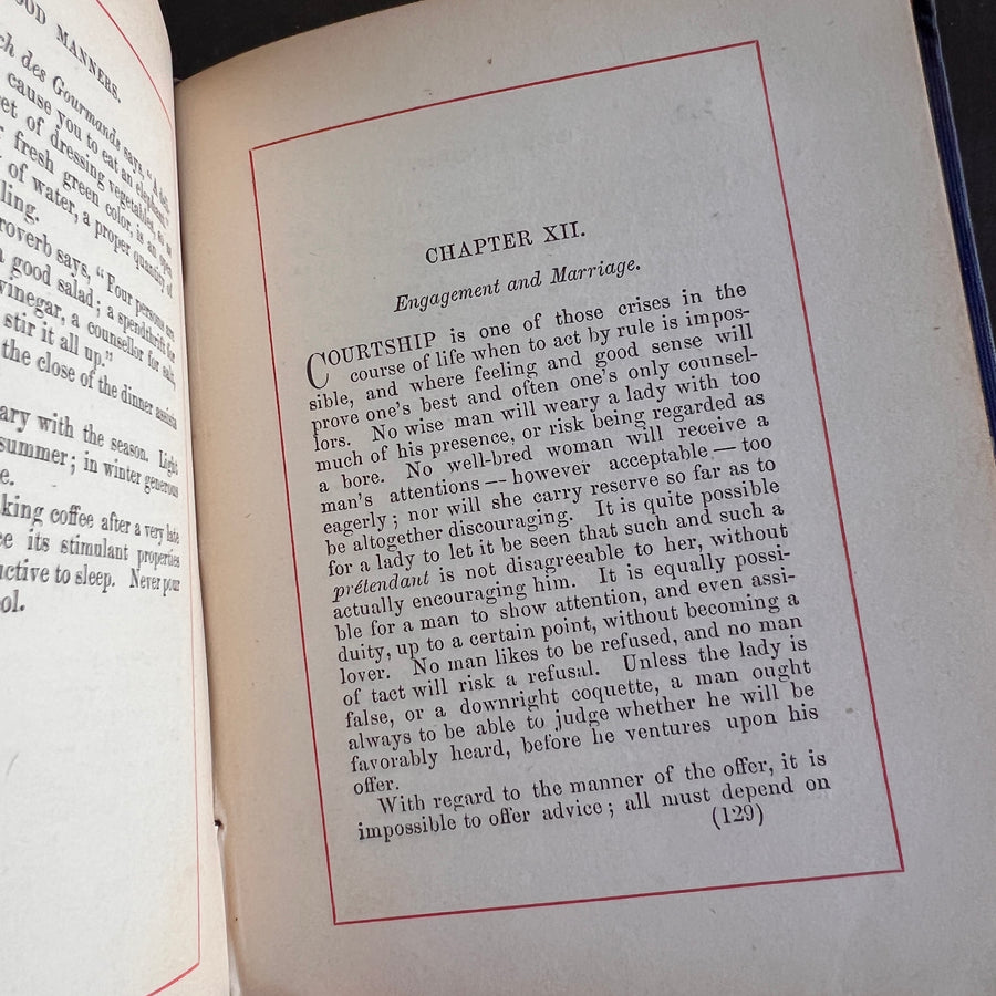 Good Manners Book: A Manual of Etiquette in Good Society (c.1870s)