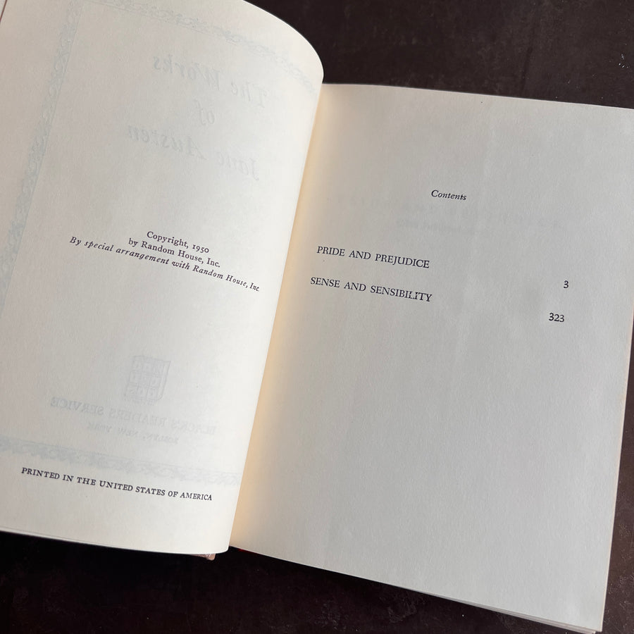 The Works of Jane Austen; Pride and Prejudice & Sense and Sensibility (1950)