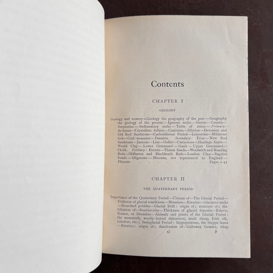 1912 The Scenery of England by Lord Avebury – Fine Prize Binding in Blue Morocco | Geology, Rivers, Volcanoes, and Landscapes of England