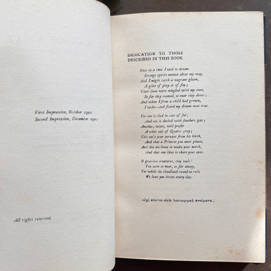 The Soul of a Cat and Other Stories — Margaret Benson (1901) | Fine Custom Binding with Marbled Endpapers