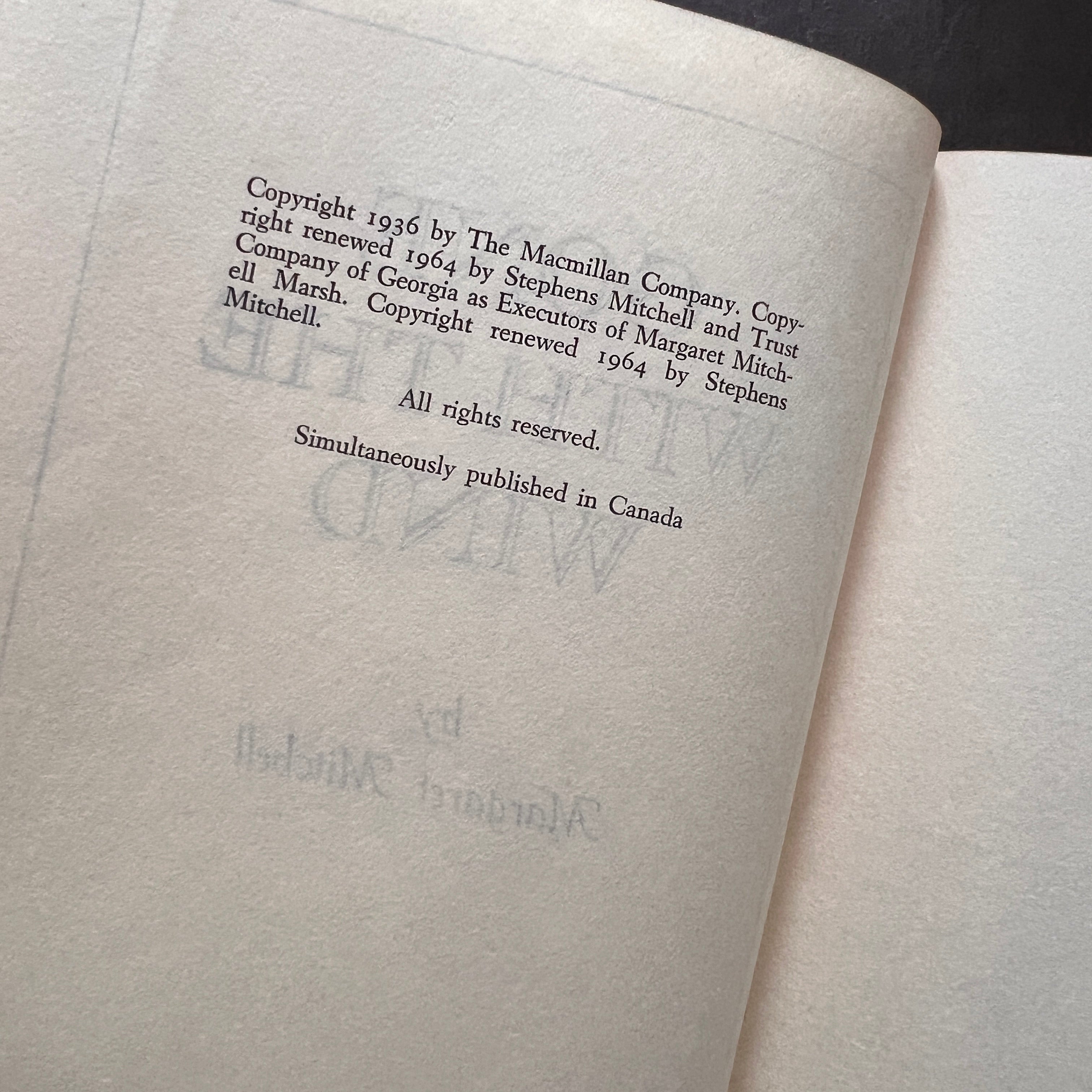 Gone With the Wind by Margaret Mitchell (1964) — Macmillan Company
