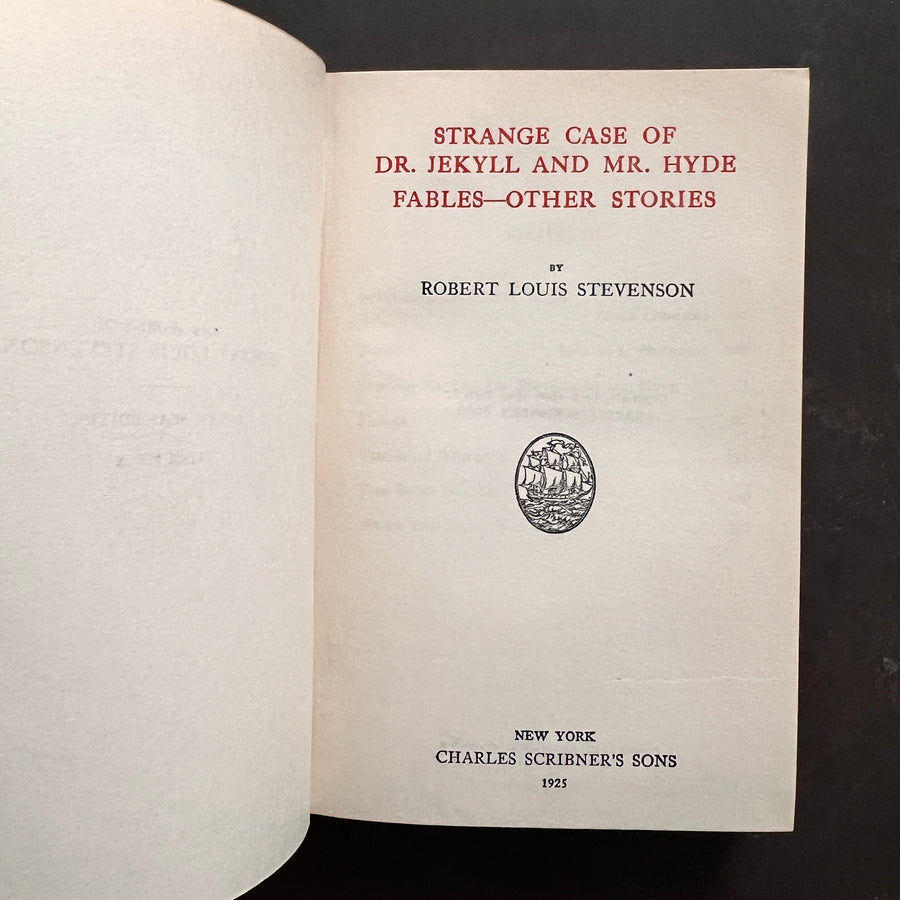 1925 - Dr. Jekyll and Mr. Hyde, Fables - Other Stories