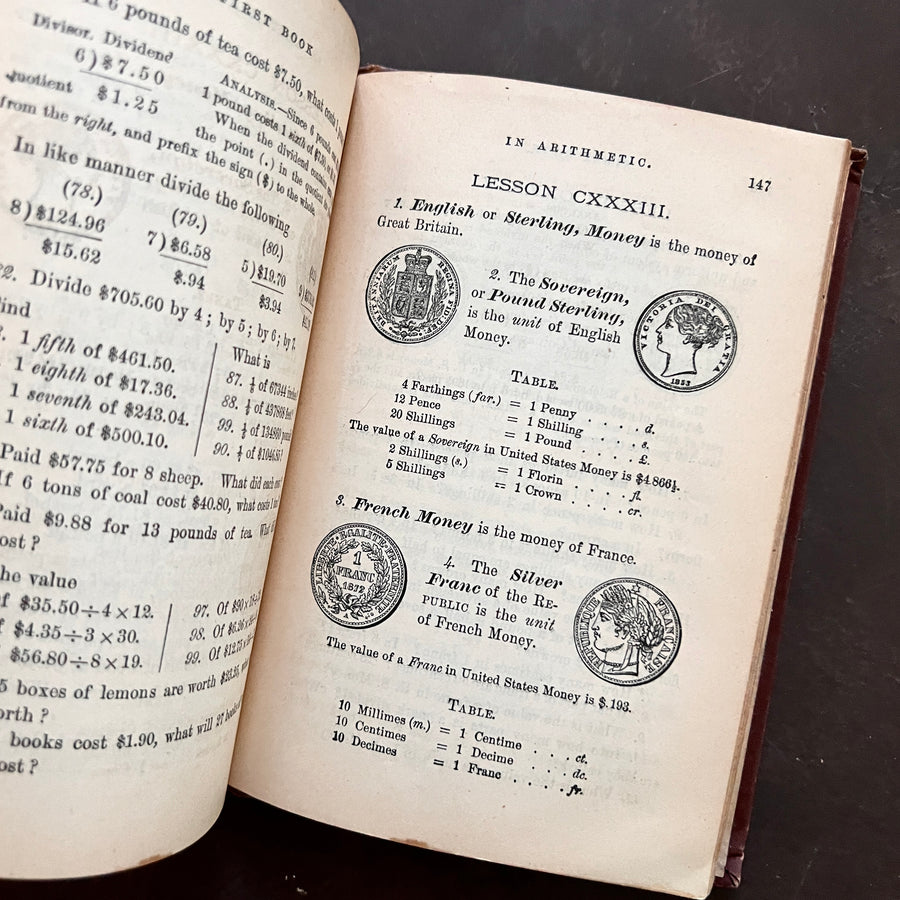 1874 - Robinson’s Shorter Course, First Book of ArIthmetic