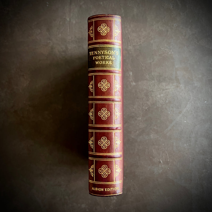 Poetical Works of Alfred Lord Tennyson | Albion Edition | Full-Leather Prize Binding, 1906